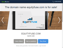 Tablet Screenshot of equityfuse.com